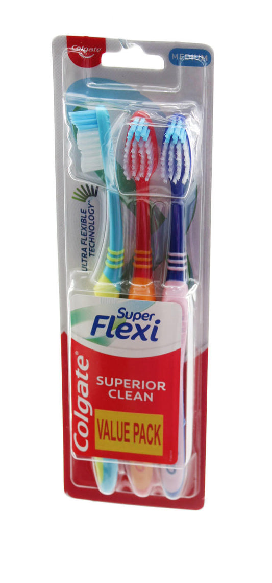 Colgate Toothbrush Super Flexi Medium Bristles 10 pcs