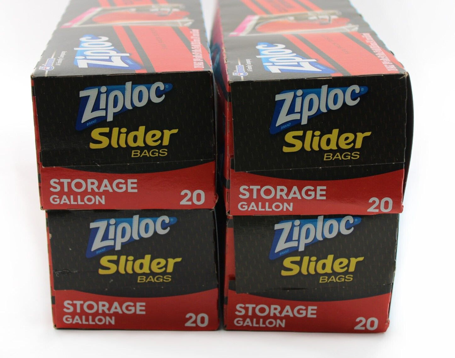 Ziploc Dawg Pound NFL Cleveland Browns 20 Storage Gallon Slider Bags 4 Pack