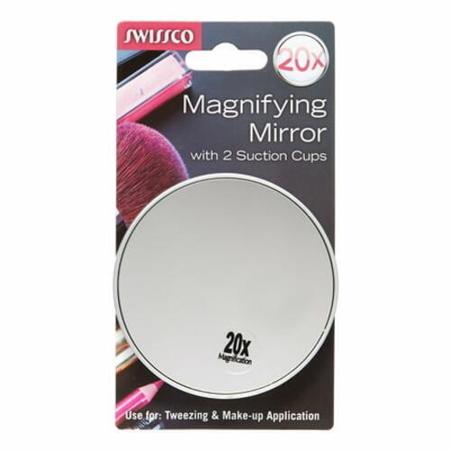6 pcs Swissco Suction Cup Mirror 20x Magnification 88106